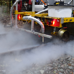 Cryogenic railhead cleaning