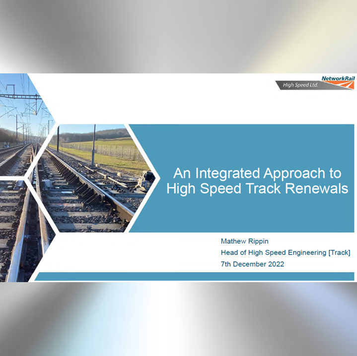An integrated approach to high speed track renewals
