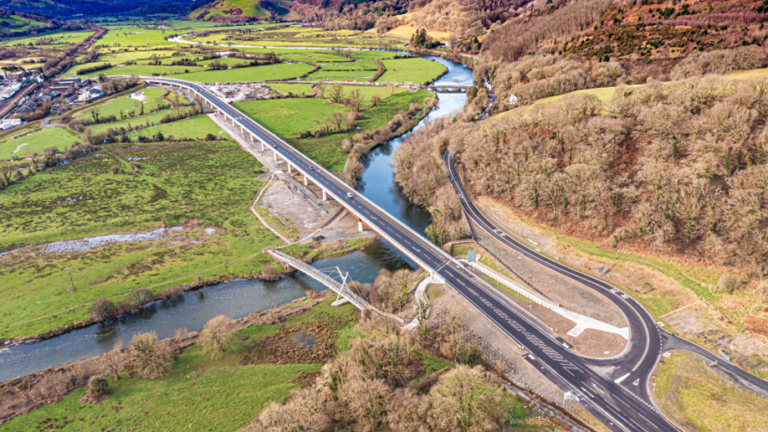 A487 New Dyfi Bridge - RailEI