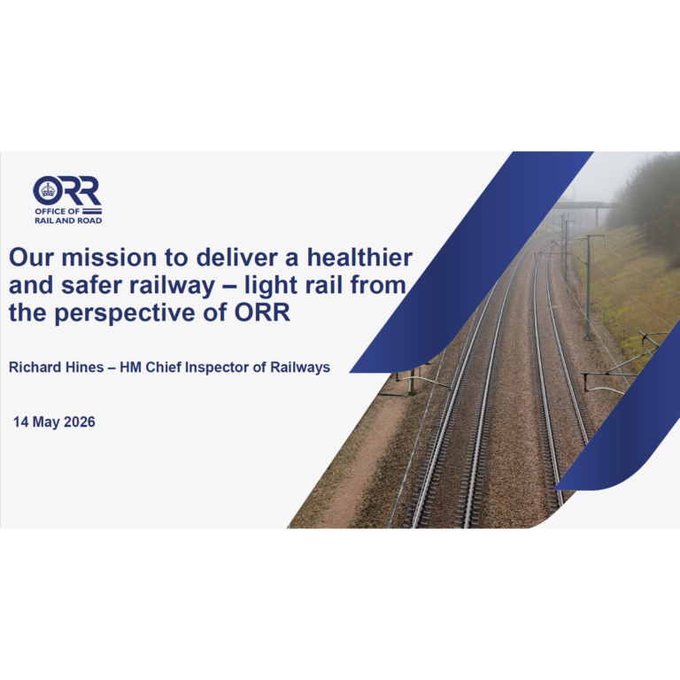 Light Rail from the perspective of ORR